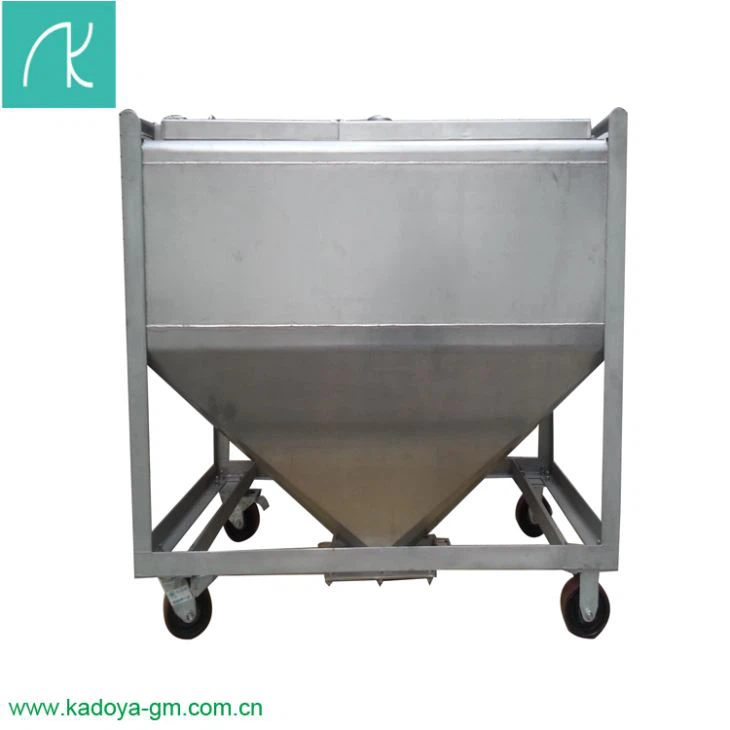 Nehrđajućeg čelika kvadratnih spremnika za skladištenje s pokretnim kotačima